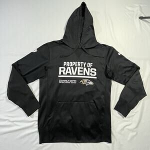 Nike Therma Fit Baltimore Ravens Hoodie Men’s Small Black Circuit Property Of